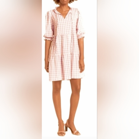 Nanette Lepore Dresses & Skirts - NWT NANETTE LEPORE Blush Gingham Dress